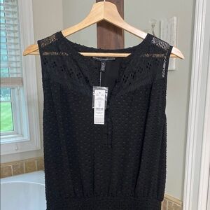 Black Sleeveless Lace Dress